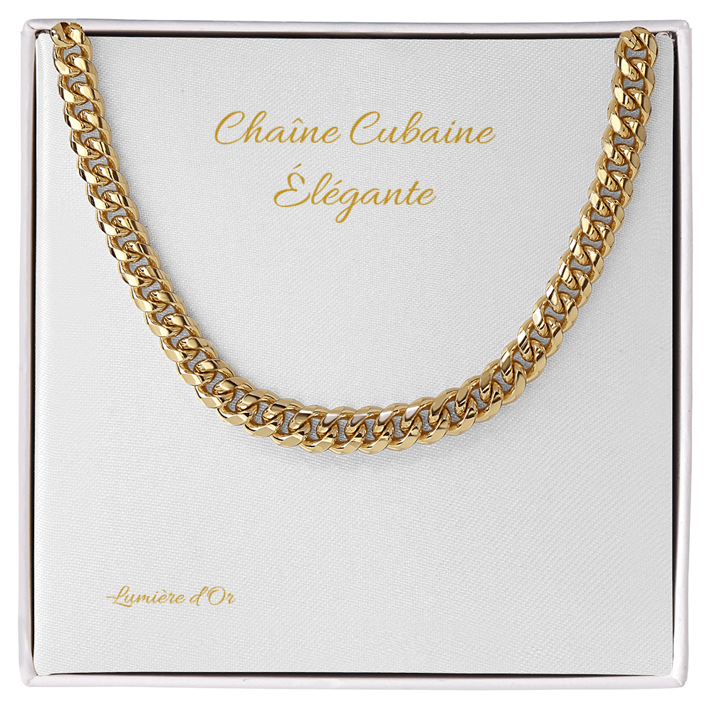 Chaîne Cubaine Élégante