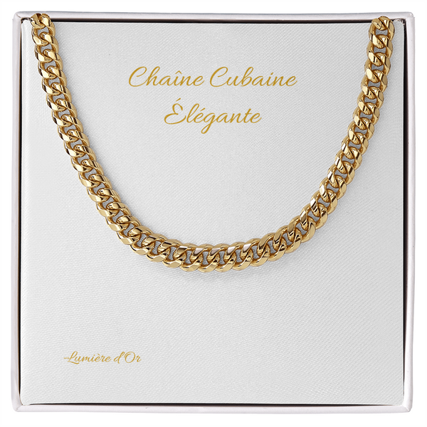 Chaîne Cubaine Élégante