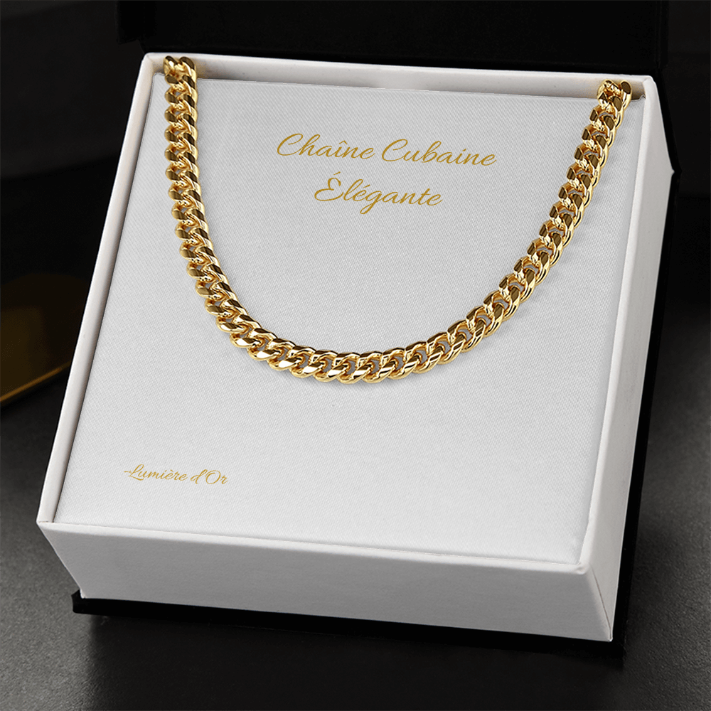 Chaîne Cubaine Élégante